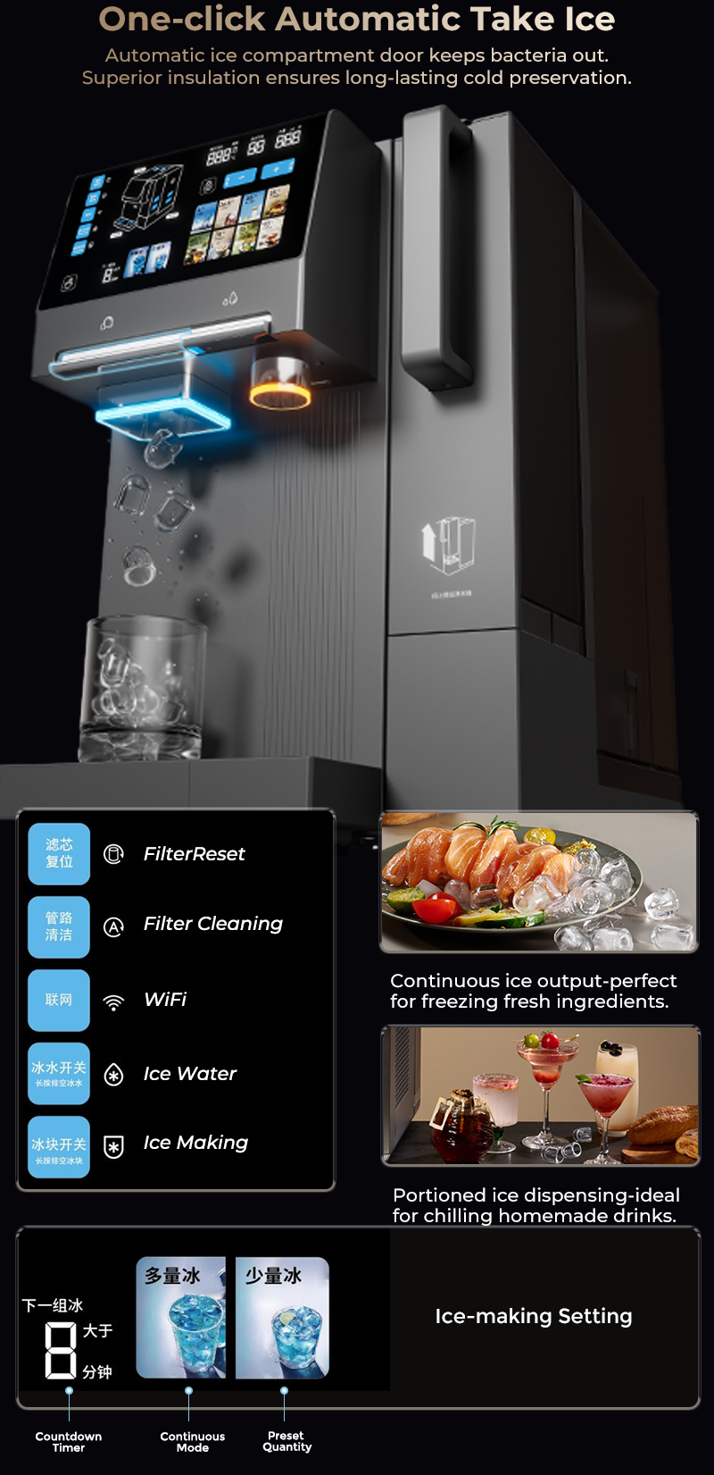 Ice Maker Function Функция ледяного производства