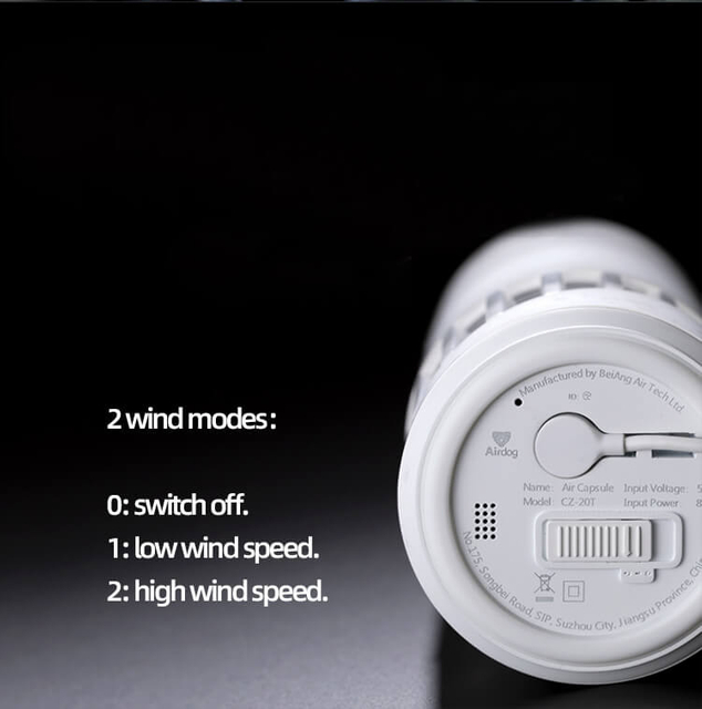 Airdog Мини-портативный автомобильный очиститель воздуха